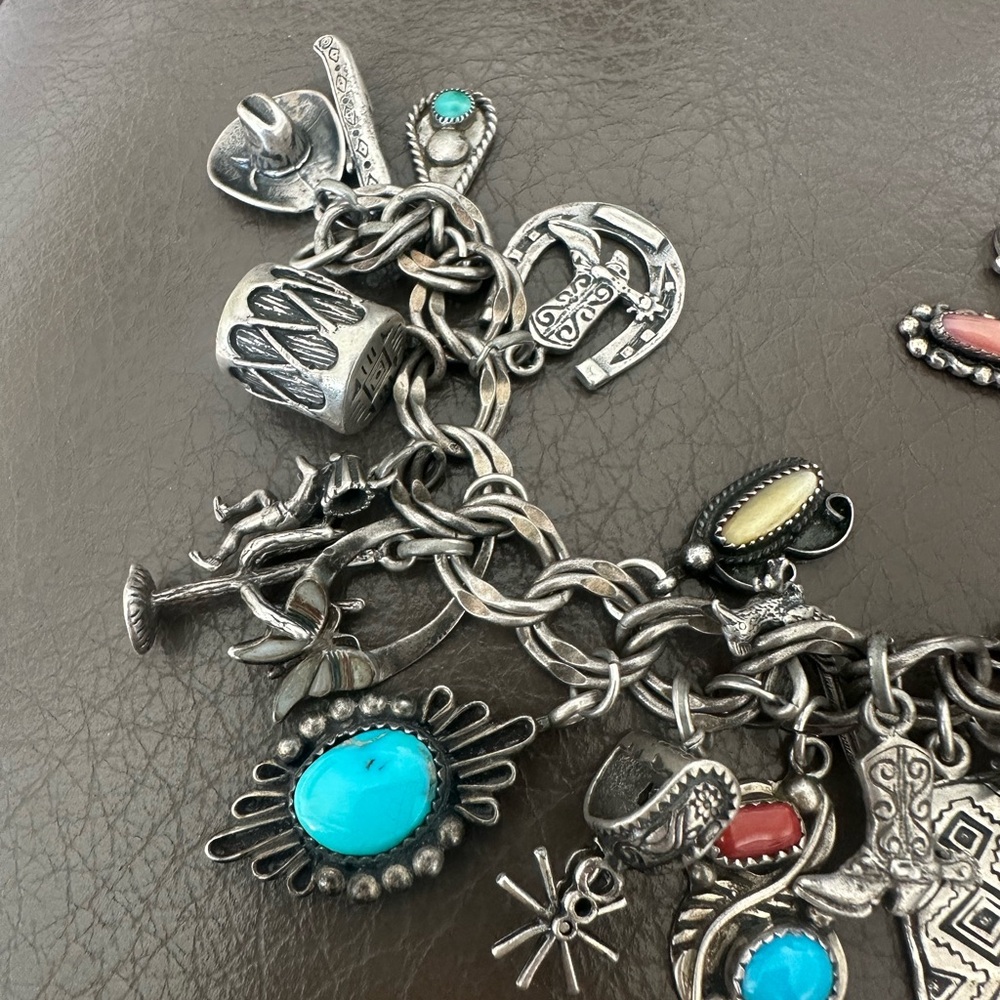 An Old Cowboy Charm Bracelet Treasure. 30%off!! - Picture 6 of 7